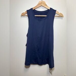 NWT Halara Cut Out Crossover Hem Solid Yoga Tank Top Size Medium